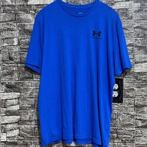 Under Armour Royal Blue Tee with Black Logo